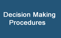 Procedimentos de tomada de decisão