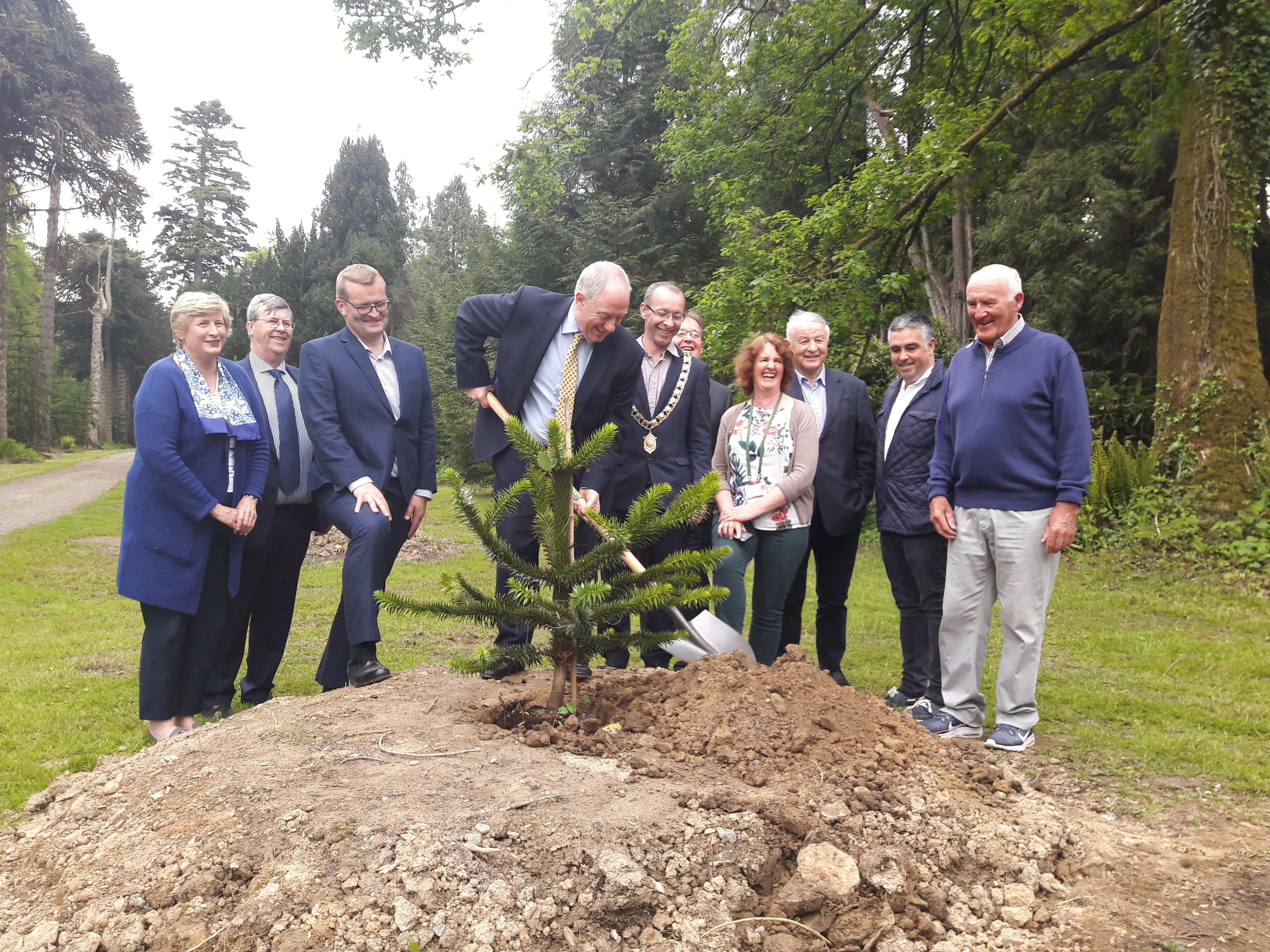 Minister Ring Planting Tree at Woodstock