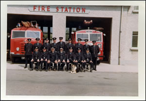 Załoga Straży Pożarnej z 1970 roku