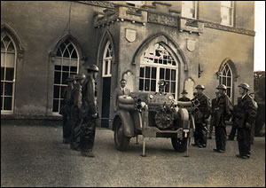 La bomba de remolque fuera de Wandesfort House, Castlecomer