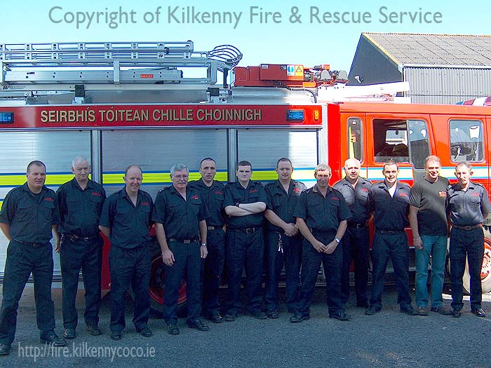 Pompiers de Callan, Thomastown et Kilkenny City sur le cours de sécurité aquatique