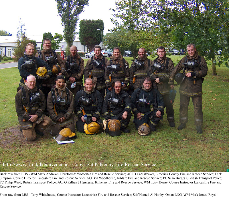 Participants of the Breathing Apparatus Instructor Training Course