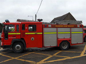 Urlingford, Feuerwehrauto Nr.: KK14A1: Seitenansicht