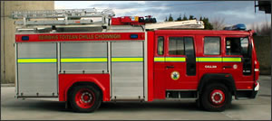 Callan, Feuerwehrauto Nr.: KK16A1: Seitenansicht