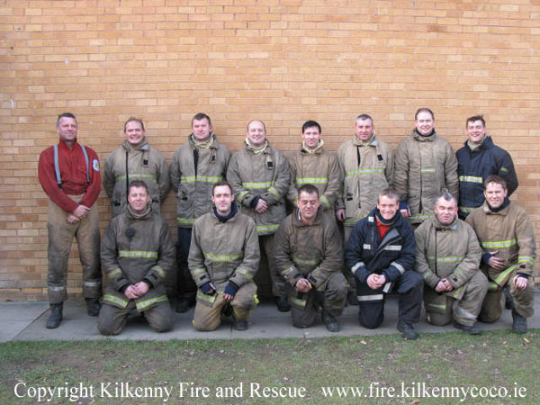 Entrenador de lucha contra incendios de compartimiento, curso de capacitación, abril de 2008