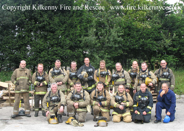 Entrenador de lucha contra incendios de compartimiento, curso de capacitación, agosto de 2008