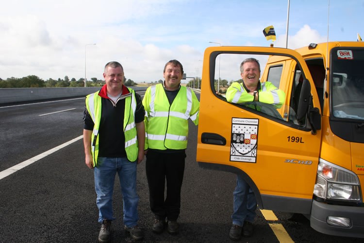 Kilkenny County Council Roads Staff and Vehicle