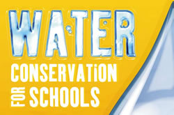 Reklaminė reklama „Vandens tausojimas mokykloms“.