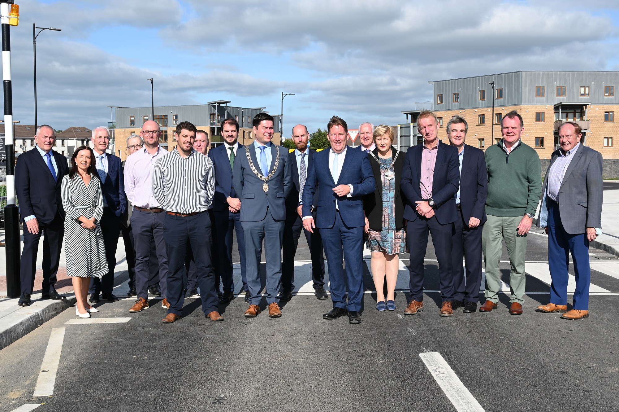 Minister_Darragh_O_Brien oficialiame Kilkenny Western Environs 1 fazės infrastruktūros schemos atidaryme.